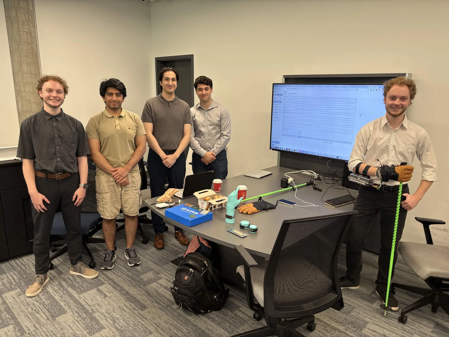 The Opal team with the prototype at the final capstone demonstration